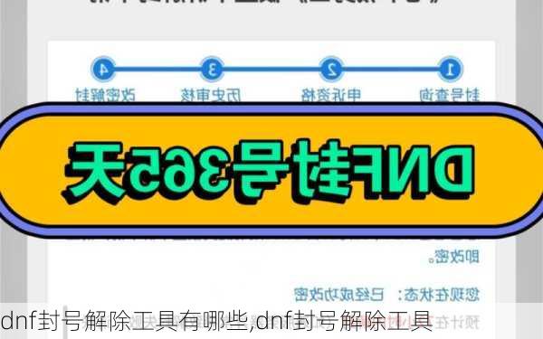 dnf封号解除工具有哪些,dnf封号解除工具
