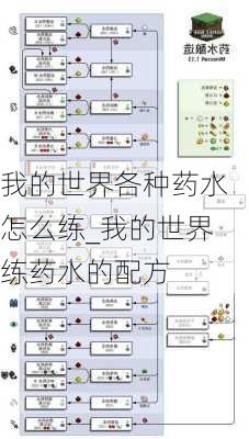 我的世界各种药水怎么练_我的世界练药水的配方