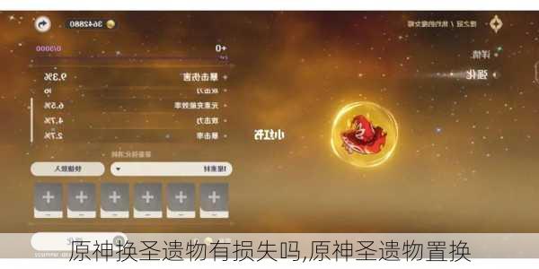 原神换圣遗物有损失吗,原神圣遗物置换