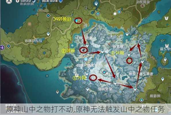 原神山中之物打不动,原神无法触发山中之物任务