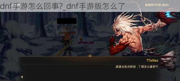 dnf手游怎么回事?_dnf手游版怎么了