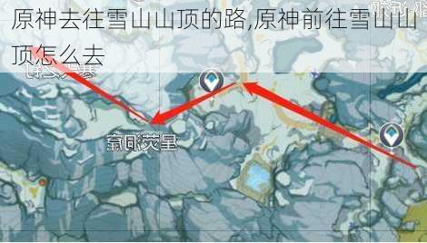 原神去往雪山山顶的路,原神前往雪山山顶怎么去