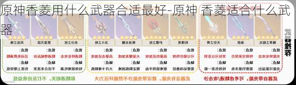 原神香菱用什么武器合适最好-原神 香菱适合什么武器