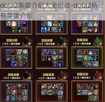 dota2英雄介绍大全近战-dota2所有英雄介绍