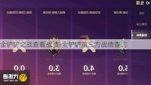 金铲铲之战查看战绩-金铲铲第三方战绩查询