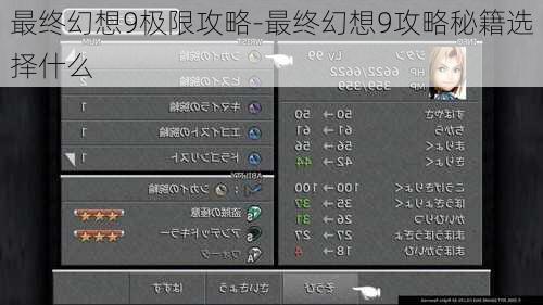 最终幻想9极限攻略-最终幻想9攻略秘籍选择什么